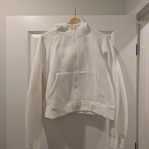 Women's White Zip-Up Jacket